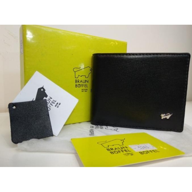 dompet pria braun buffel black original