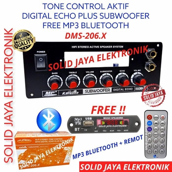 TONE CONTROL AKTIF ACTIVE MP3 BLUETOOTH DMS-206.X DMS 206 PLATINUM