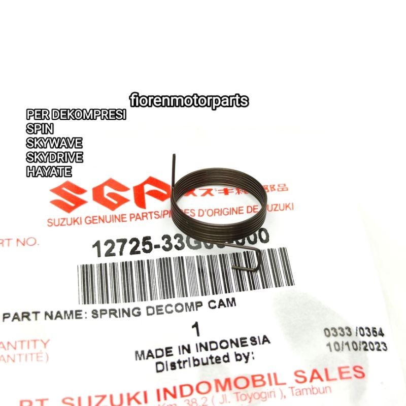 PER DEKOMPRESI  BANDULAN NOKEN AS SKYWAVE SKYDRIVE SPIN HAYATE 12725-33G00-000 ORIGINALSGP SUZUKI