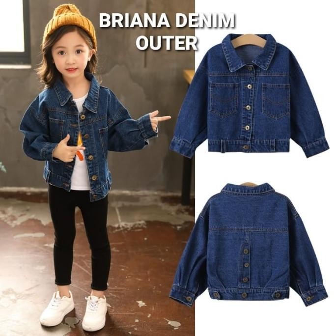 Tokyoberry Briana Denim Outer Jaket Jeans Anak Remaja Perempuan Korea Terbaik