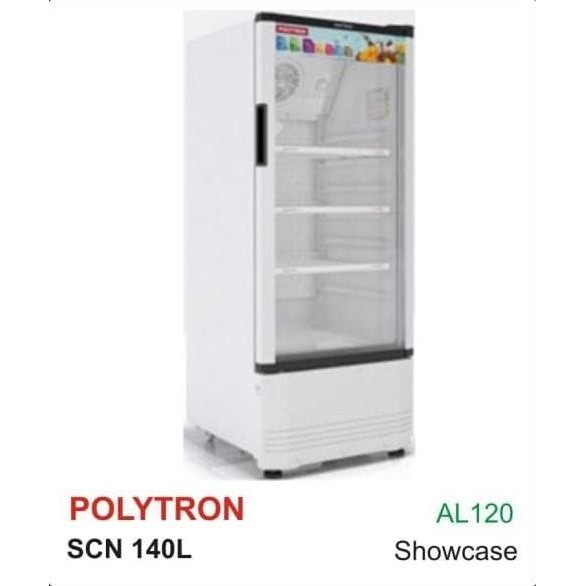 Polytron Scn140L Lemari Es Minuman Scn140 Showcase 3 Rak 140L Murah