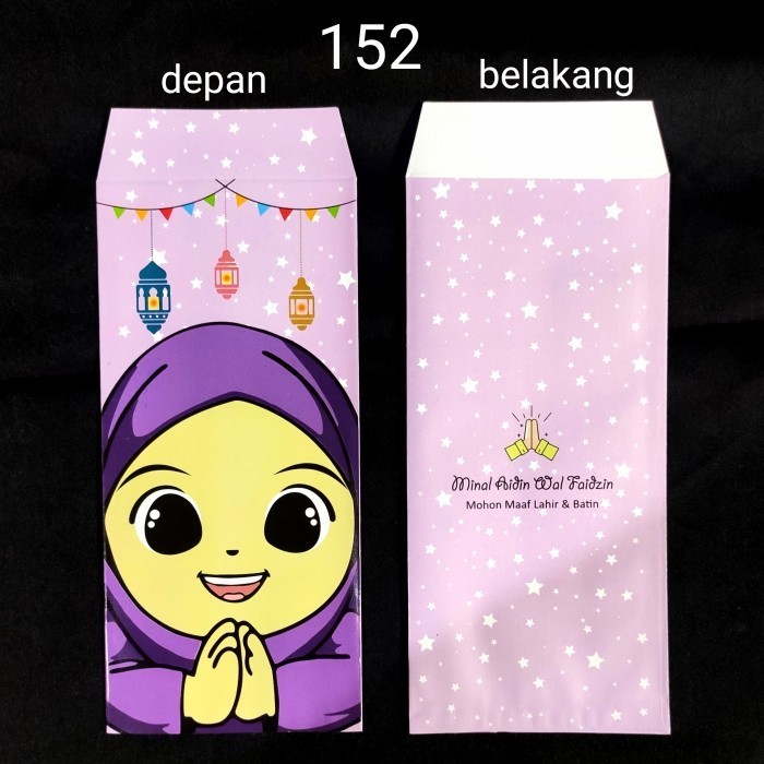 

Limited! amplop lebaran panjang tanpa lipat motif anak - 152 New