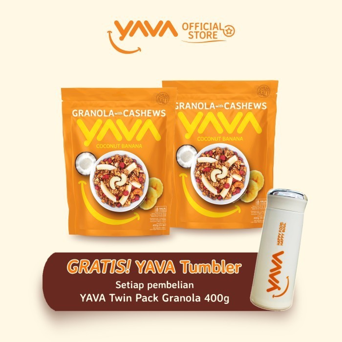 

Yava Twin Pa Granola Coconut Banana (2 X 400G)
