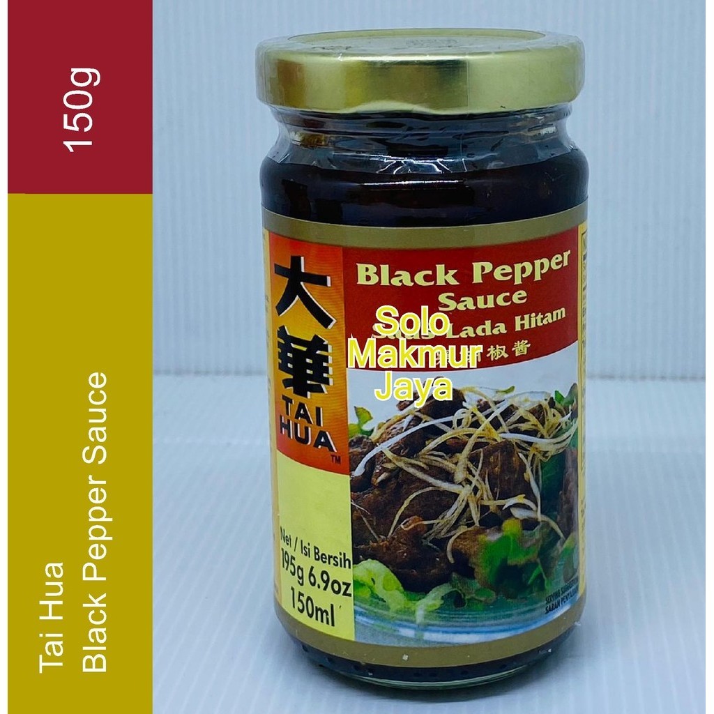 

Tai Hua Black Pepper Sauce / Saus Lada Hitam 150ml 195 gram