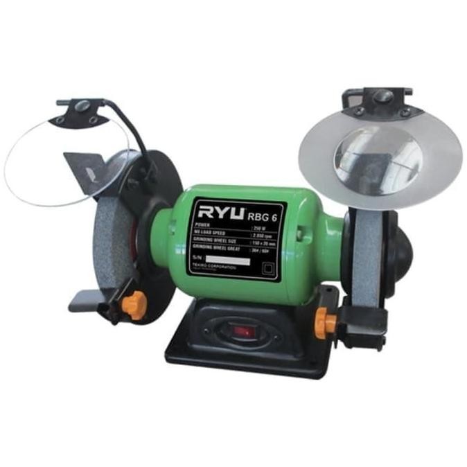 Rh606 Mesin Gerinda Duduk 6 Inch Ryu Rbg6 Bench Grinder 6In Asah Poles