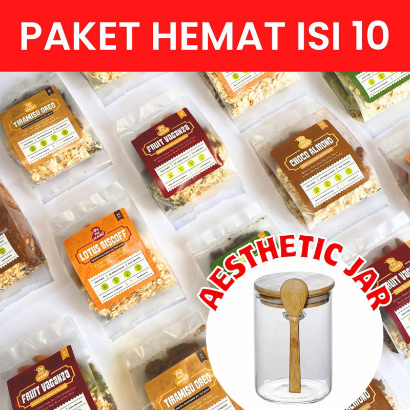 

(10 Pas) On The Grain Overnight / Instant Oats - Sarapan Sehat Celan Healthy Muesli
