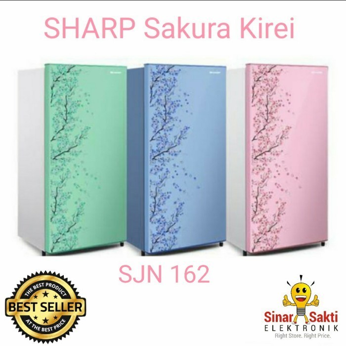 populer] Kulkas Sharp SJN 162 Sakura Kirei Lemari Es 1 pintu SJ 162