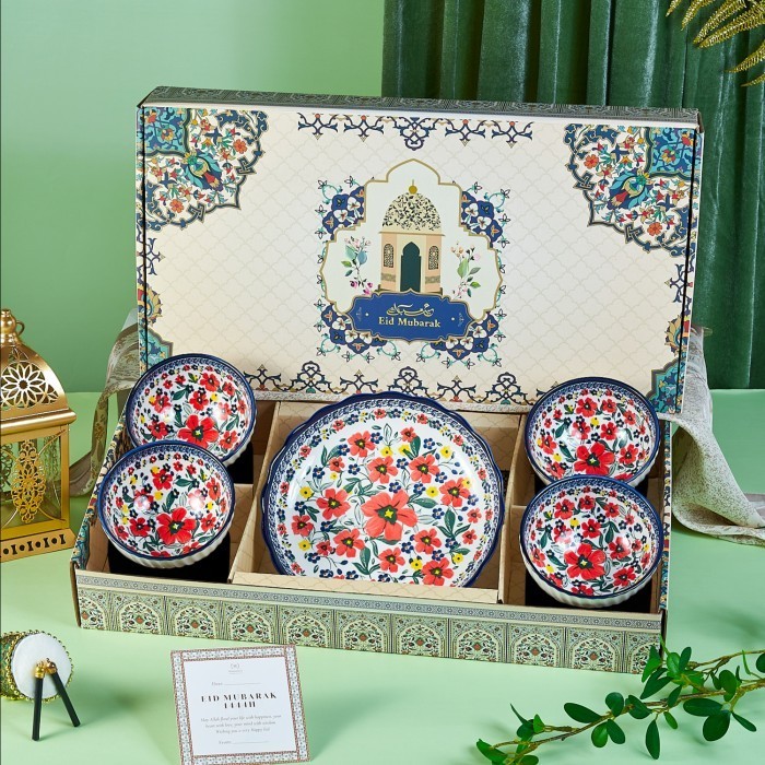 

Ramadhan Gift Box Flower Bowl & Plate Hamper Parsel