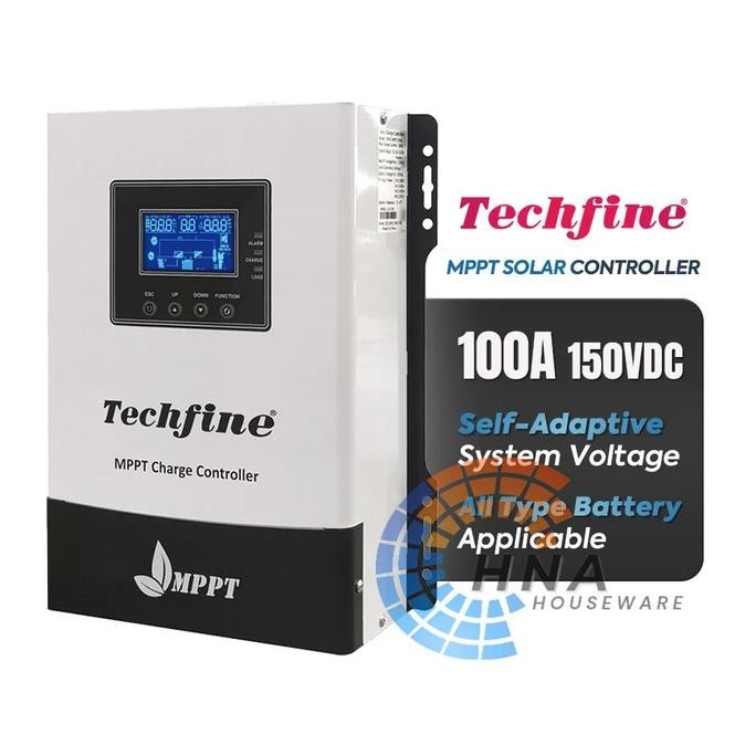 MPPT 100A Techfine solar charge controller SCC PV solar panel surya