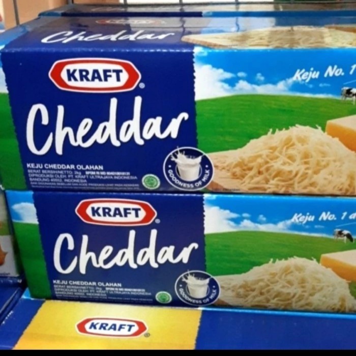 

Keju Kraft Cheddar 1Kg Repa