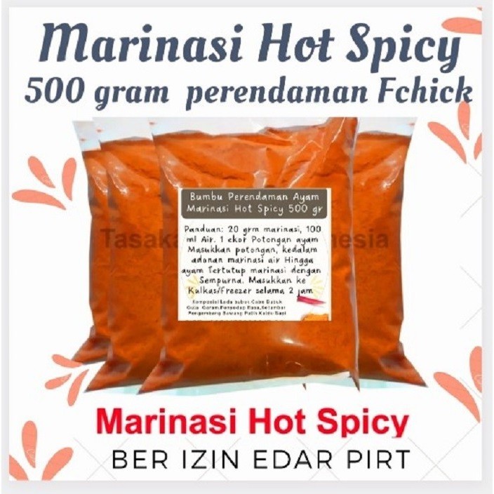 

Tepung Bumbu Marinasi Ayam Pedas Fried Chien Hot Spicy 1 Kg