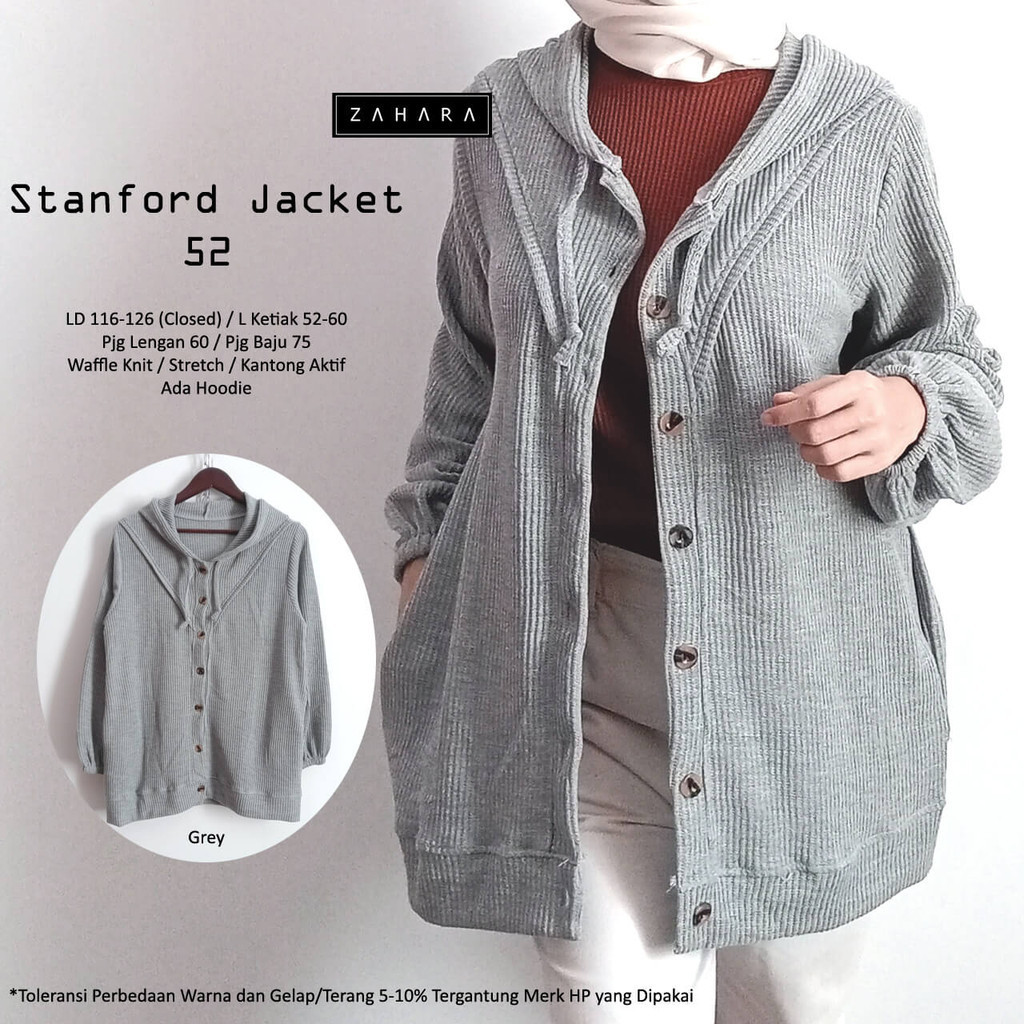 Stanford Jaket 51 Bahan Knit Halus By Zahara