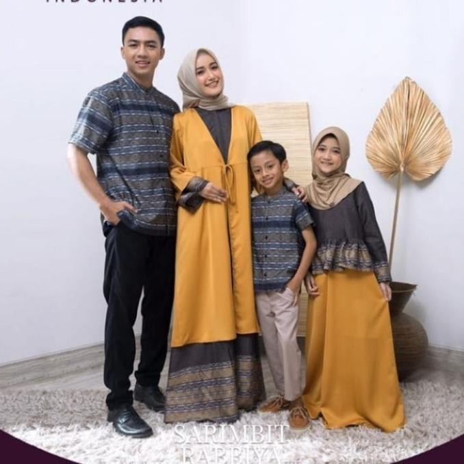 Sarimbit Keluarga Elzatta Hijab Ori Sarimbit Rabbiya Gamis Anak L Limited Edition