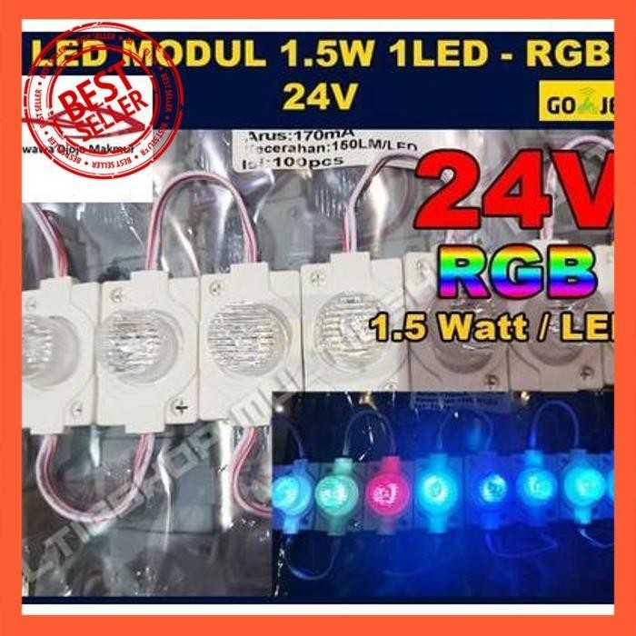 | SLC | LED MODUL 1.5W 24V RGB MODUL LED 1 MATA 24 VOLT RGB 100 PCS