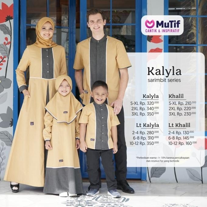 Sarimbit Mutif Gamis Kalyla / Koko Kalyla Limited Edition