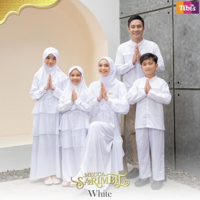 Sarimbit Nibras Mecca White Original