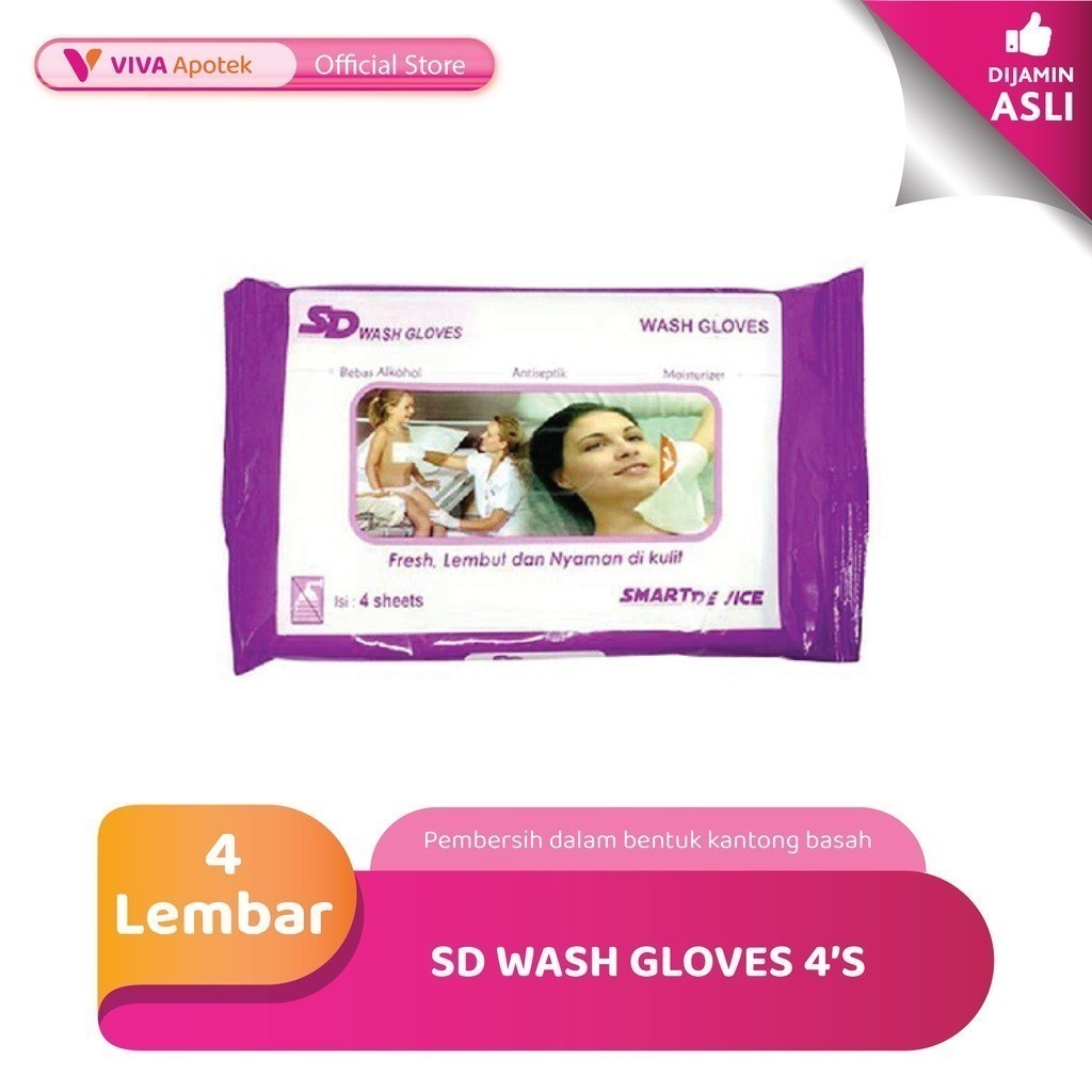 Sd Wash Gloves 4`S