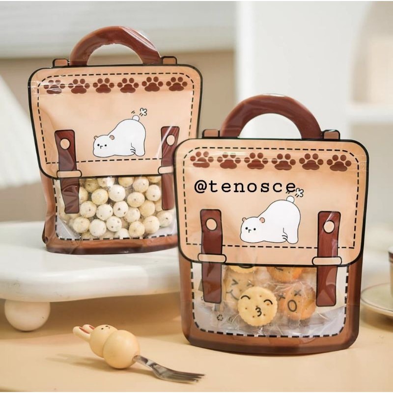 

5pcs Zip Lock Pouch Bag Souvenir Cokelat Snack Permen Jinjing Tenteng Tas Ultah Anak Hadiah Kado