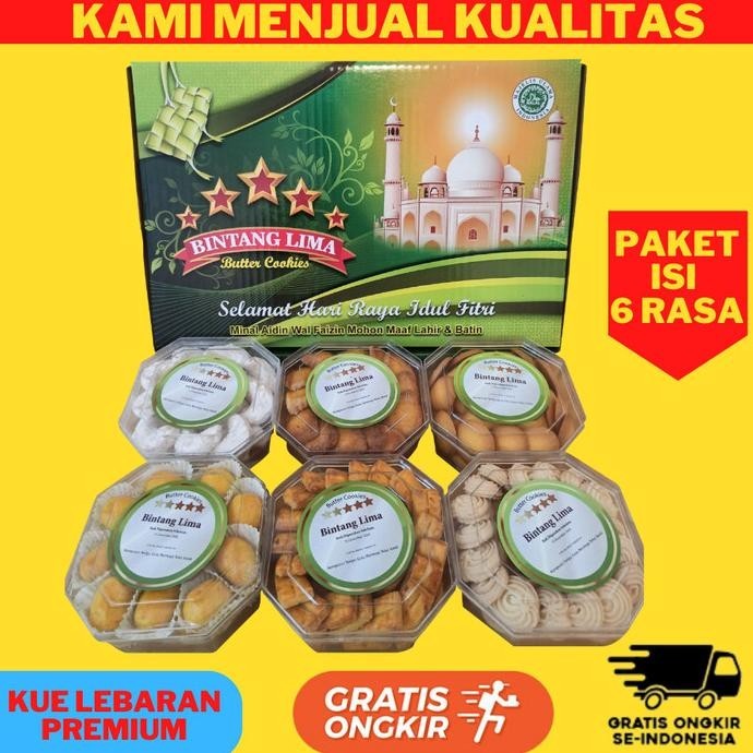 

PAKET KUE LEBARAN BINTANG 5 SEGI 8 PREMIUM KUE KERING LEBARAN 2