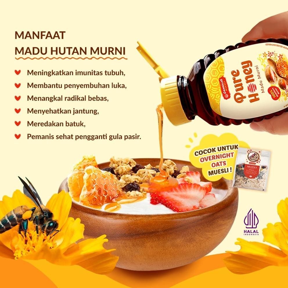 

Promo Ramadhan Madu Hutan Asli 100% - Pure Honey Granolab Muesli | Madu Murni Tanpa Campuran Stok Terbatas