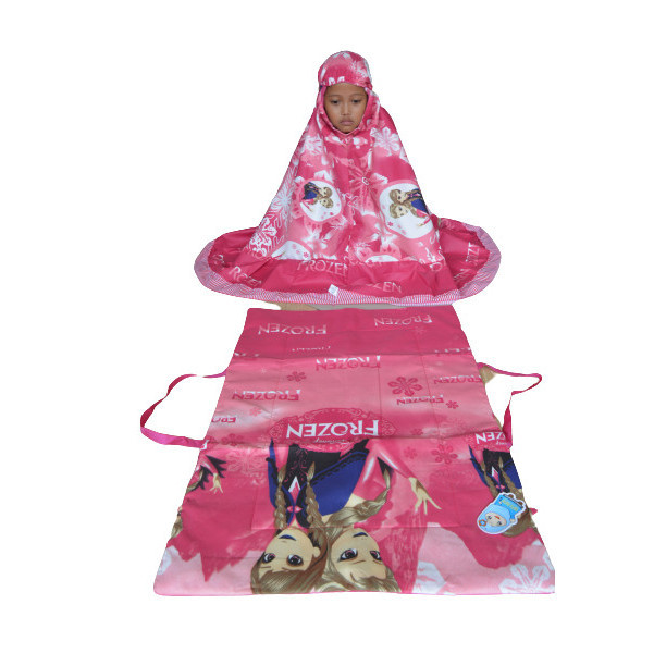 promo MUKENAH SHOLAT ANAK, MOTIF KARAKTER FROZEN USIA 3- 12 TAHUN