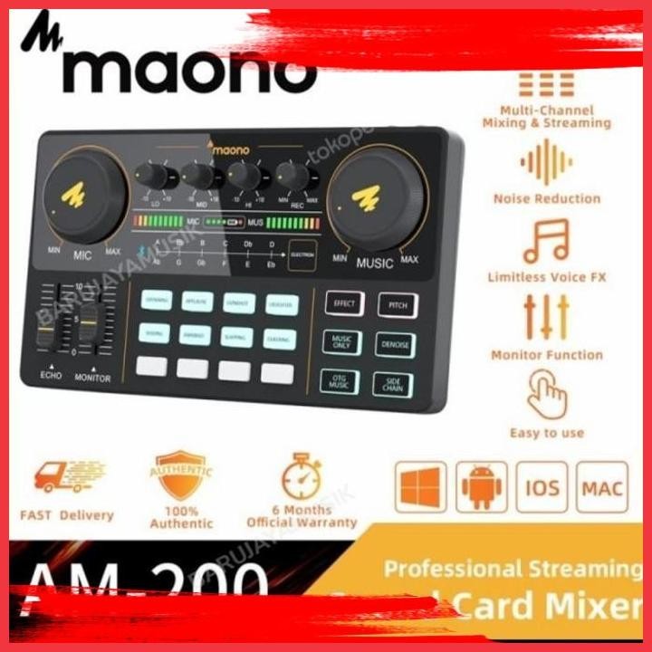 (maya) maono am-200 soundcard mixer