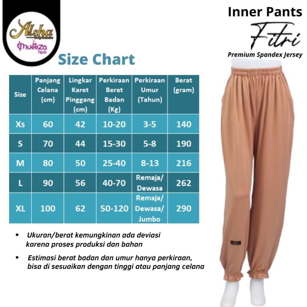 Flash Sale Grosir Celana Daleman Gamis Celamis Legging Wanita Inner Pants Remaja Dewasa Jumbo Size L