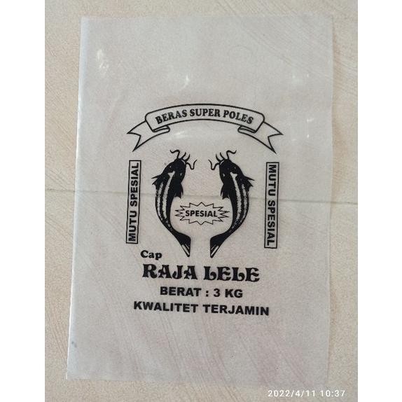 Terlaris Plastik Beras 3Kg Sablon Gambar Raja Lele Diskom
