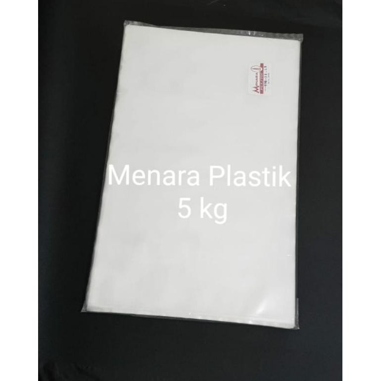 Flash Sale Kantong Plastik Pp Bening  Beras 5 Kg Uk 30X48 Isi 50 Lembar Tebal 010 Bening Kuat Sale