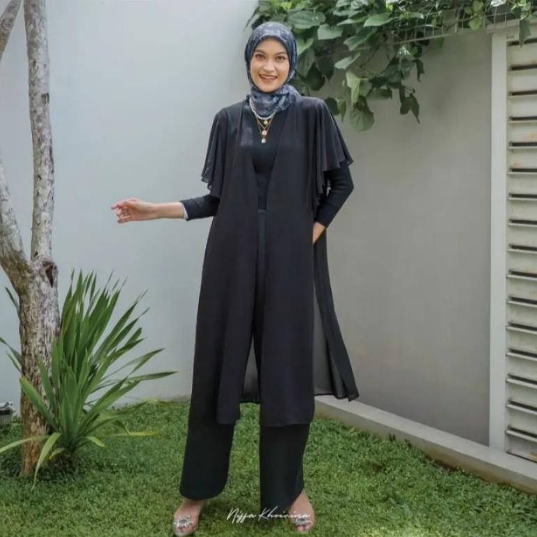 Bisa Cod Nara Outer/ Outer Polos/ Outer Ceruty/Tunik / Cardigan Ceruty Diskom