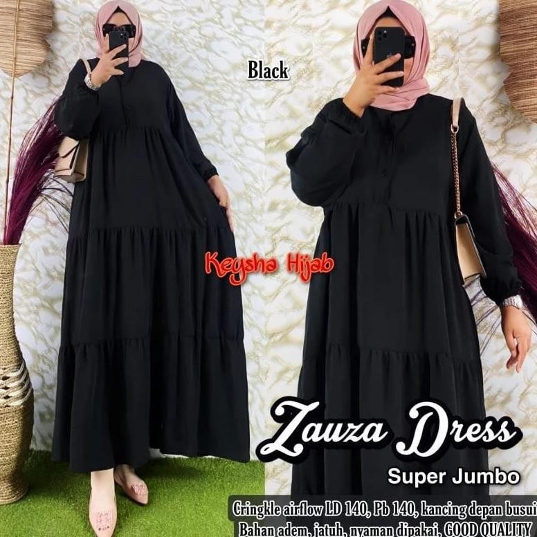 Big Sale Gamis Zauza Jumbo Ld 120 - 130 Cringkel Cod