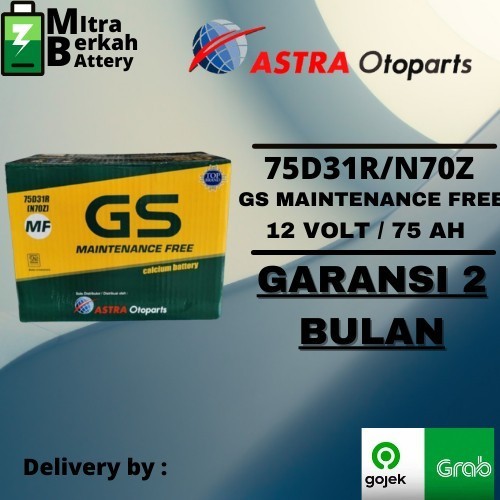 AKI KERING MOBIL TOYOTA DYNA N70Z GS MAINTENANCE FREE