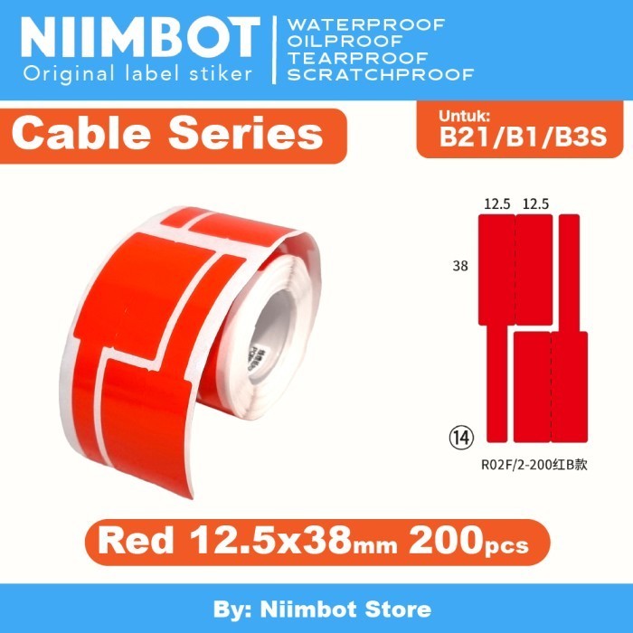 

Thermal Cable Label Stier Niimbot B21 Refill Label - Kabel