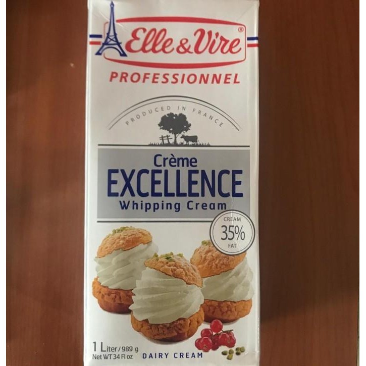 

Elle Vire Whip - Elle & Vire Whipping Cream 1Liter - Gosend / Grab Onl