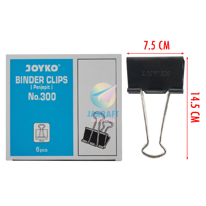 

Binder Clip Joyko 300 Jepit Klip Kertas Dokumen Data File Jumbo