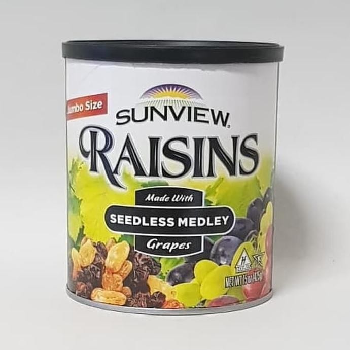 

Raisins sunview seedless medley Kismis Campur Premium USA 425 Gram AS78