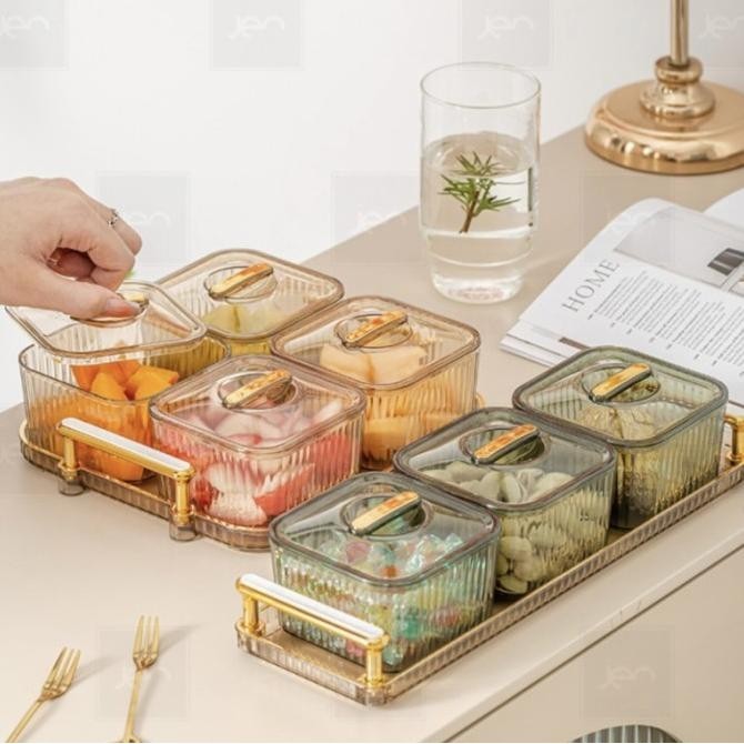 

Hampers lebaran toples kue kering snack cantik set premium tray korea TS12