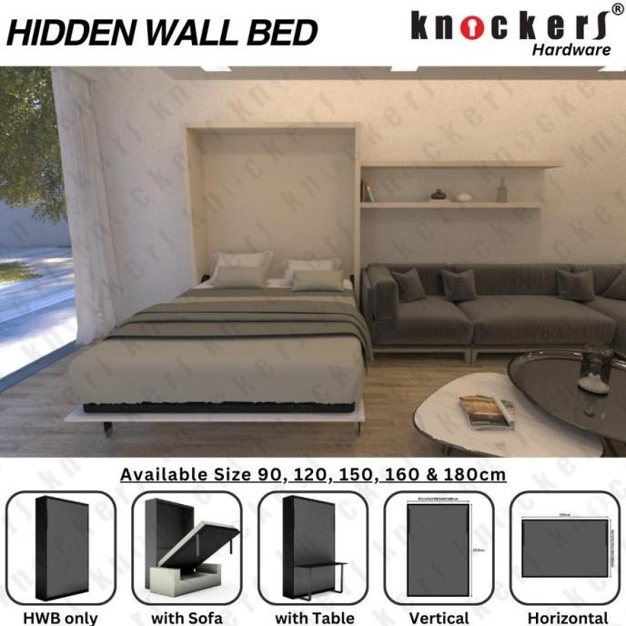 Hidden Wall Bed / Hwb / Knockers Indonesia - Meja Kasur Sofa Rajacenafritz