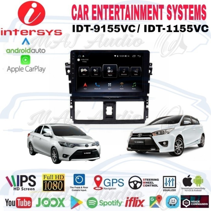 Jual Head Unit Android Int 10 Inch Oem Yaris/Vios 2013-2016 soket PNP