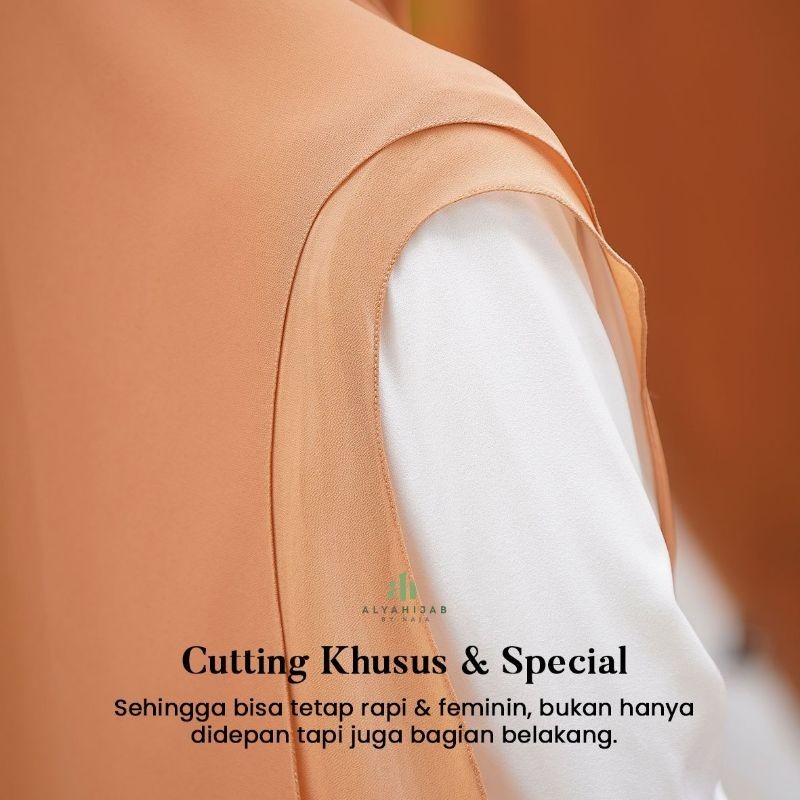 NEW PREMIUM DAILY HIJAB Rania Khimar - Alya Hijab by Naja - Khimar 2 layer - Soft pad special