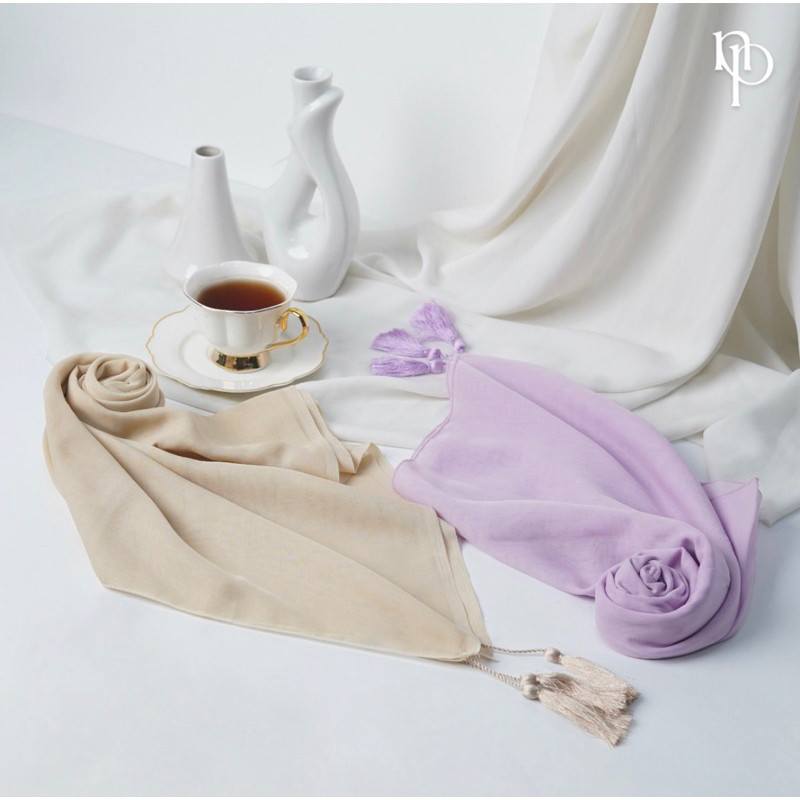 NEW PREMIUM DAILY HIJAB naPocut Plain Paris Tassel Original
