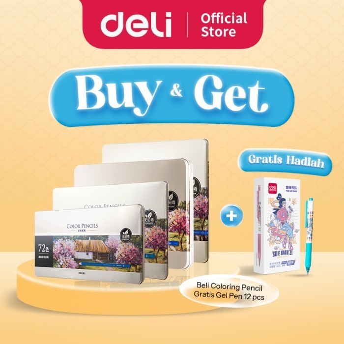 

Deli High-Grade Oil Cil Color Sil Warna Nyak 48/72 Warna 6567