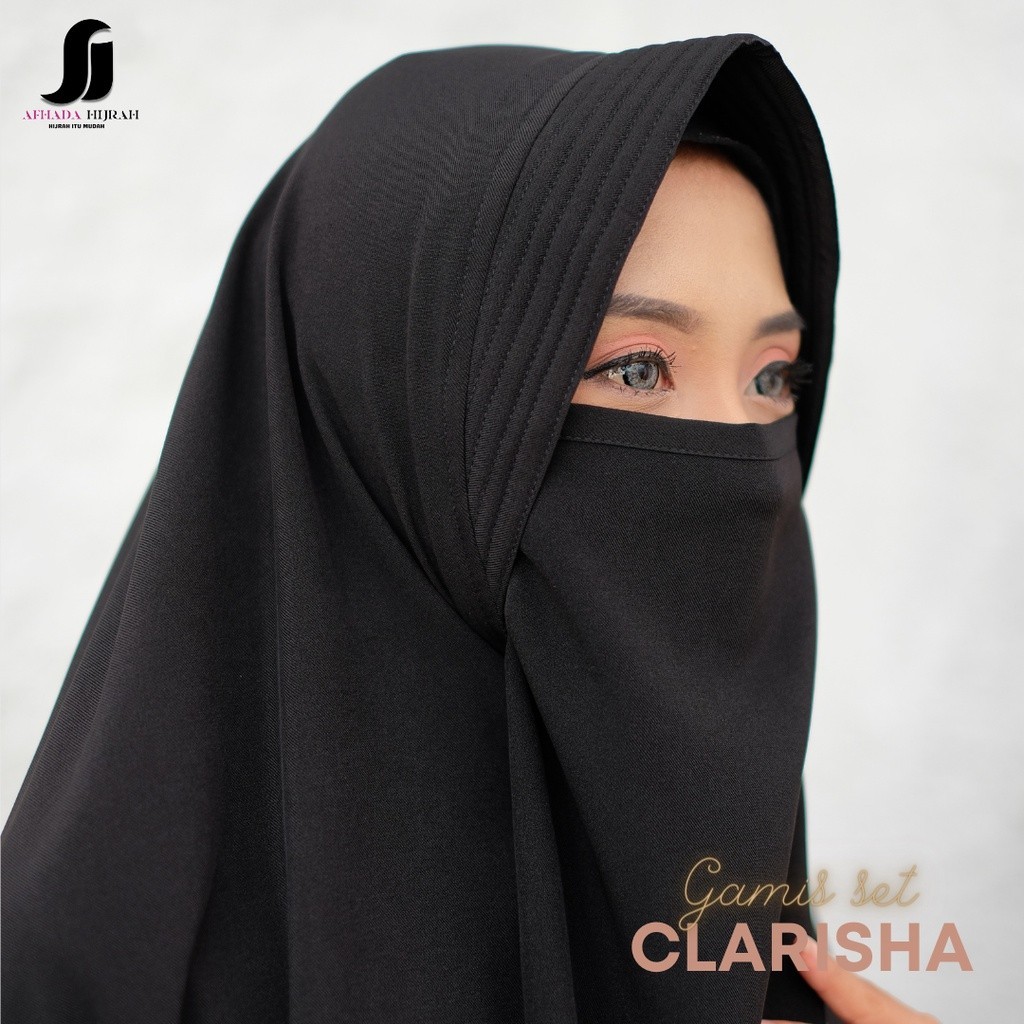 NEW PREMIUM DAILY HIJAB Baju gamis set cadar CLARISHA terbaru baju dan hijab instan syari free niqab