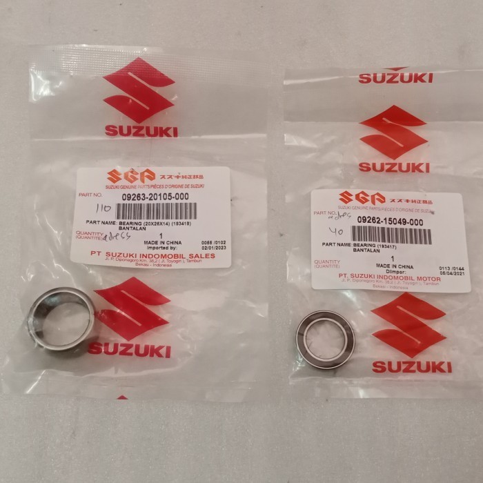 Ready Bearing Bambu Pully Asli SGP Address 09263-20105-000 & 09262-15049-000