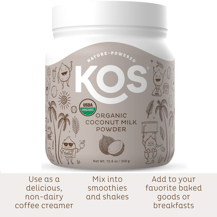 

Ready KOS Organic Coconut Milk Powder Sugar Free Plant Creamer Smoothies