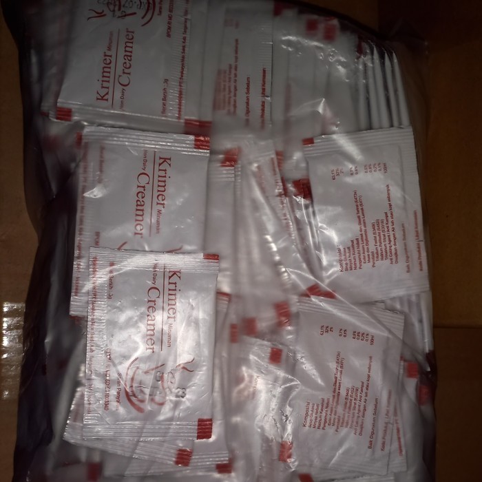 

Ready creamer sachet/krimer bubuk/perlengkapan hotel/coffee shop/restaurant
