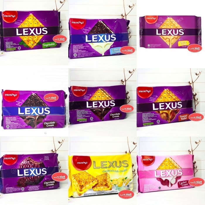 

STOK TERBATAS Biskuit Munchys Lexus Crackers All Variant Family Pack 190gr