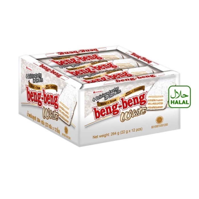 

MURAH READY STOK BENG BENG WAFER WHITE CHOCOLATE 1BOX ISI 12PC