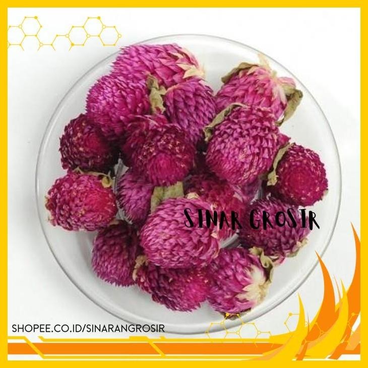 

TEH BUNGA AMARANT / GLOBE AMARANTH FLOWER TEA 40GR GRADE BAGUS