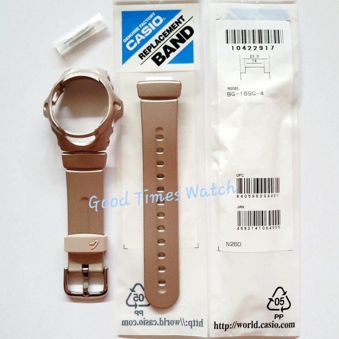 PAKET STRAP BEZEL BABY-G BG-169G-4 BG 169G BG 169 CASIO ORIGINAL